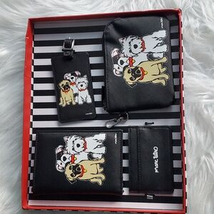 Marc Tetro Travel Accessory Set: Passport holder,Cardholder,Luggage Tag,Wristlet